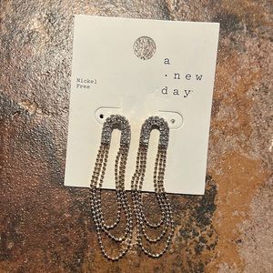 A New Day Nickel-Free Dangle Chain Earrings
